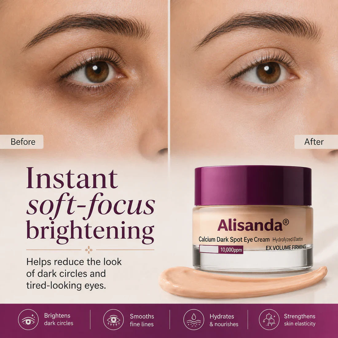 Last day Buy 1 Get 1 Free !✨Alisanda Calcium Dark Spot Eye Cream